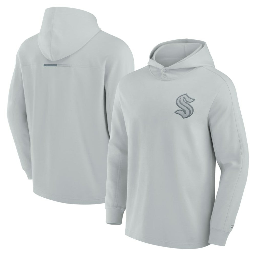 Seattle Kraken Fanatics Elements Lightweight Tri-Blend Fleece Hoodie