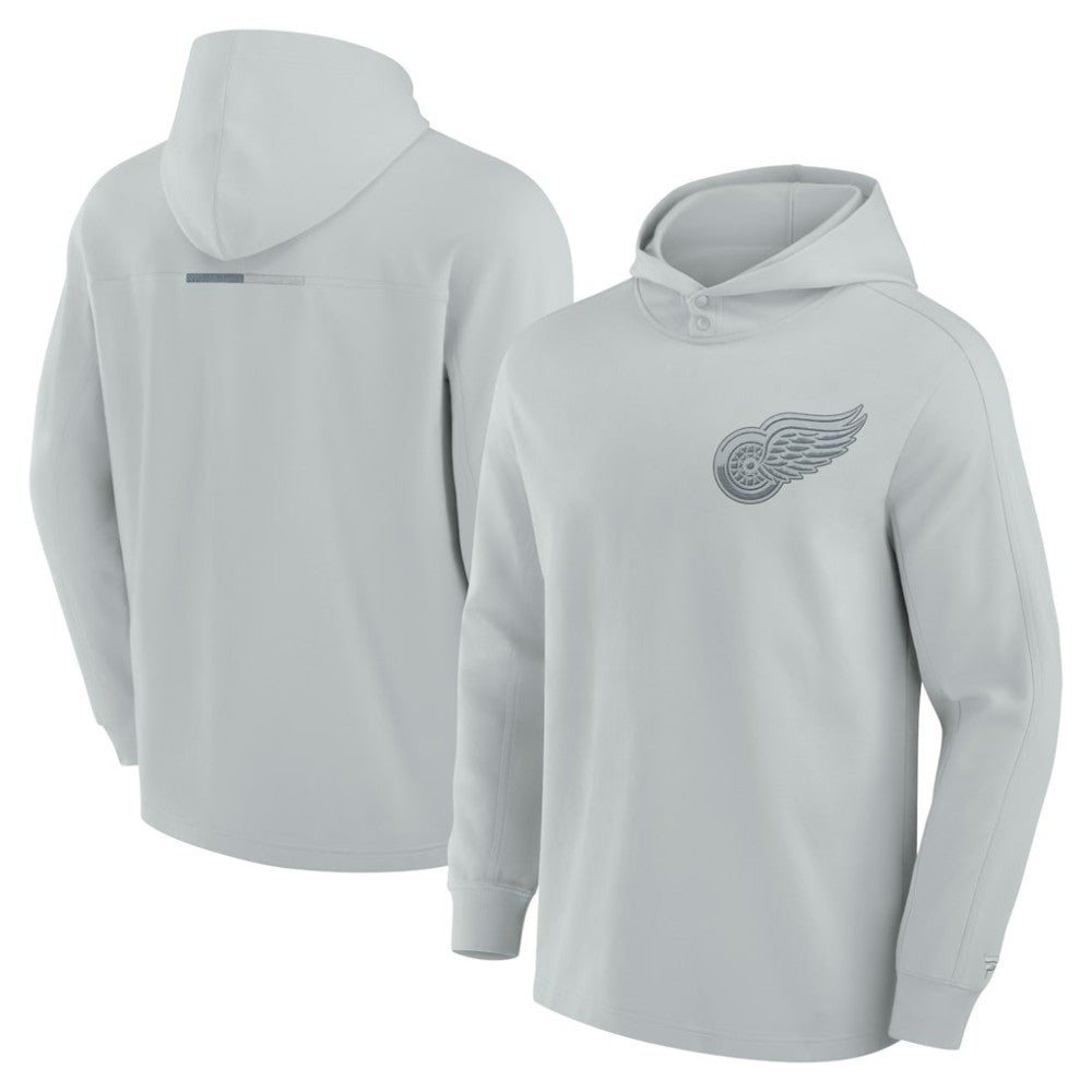 Detroit Red Wings Fanatics Elements Lightweight Tri-Blend Fleece Hoodie