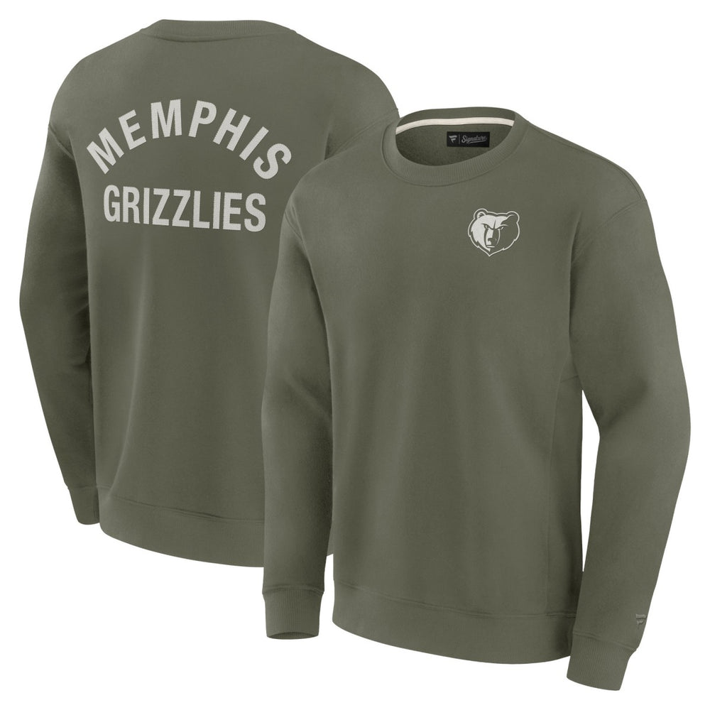 Memphis Grizzlies Unisex Elements Super Soft Fleece Pullover Sweatshirt - Olive | Fanatics sale