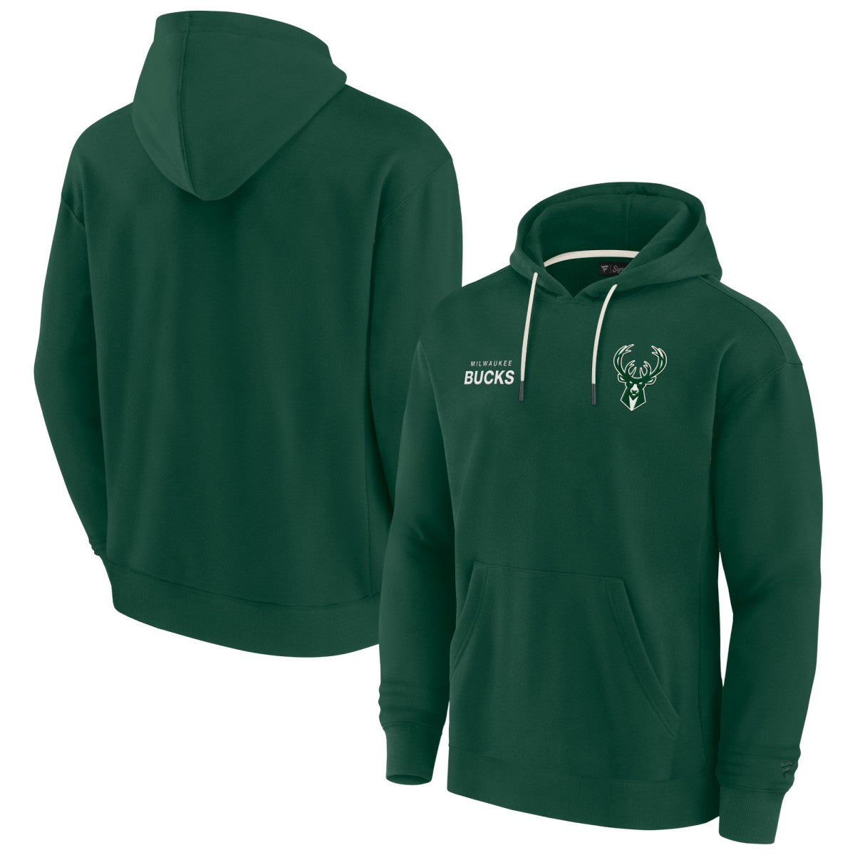 Milwaukee Bucks Unisex Elements Super Soft Fleece Pullover Hoodie - Hunter Green | Fanatics for sale