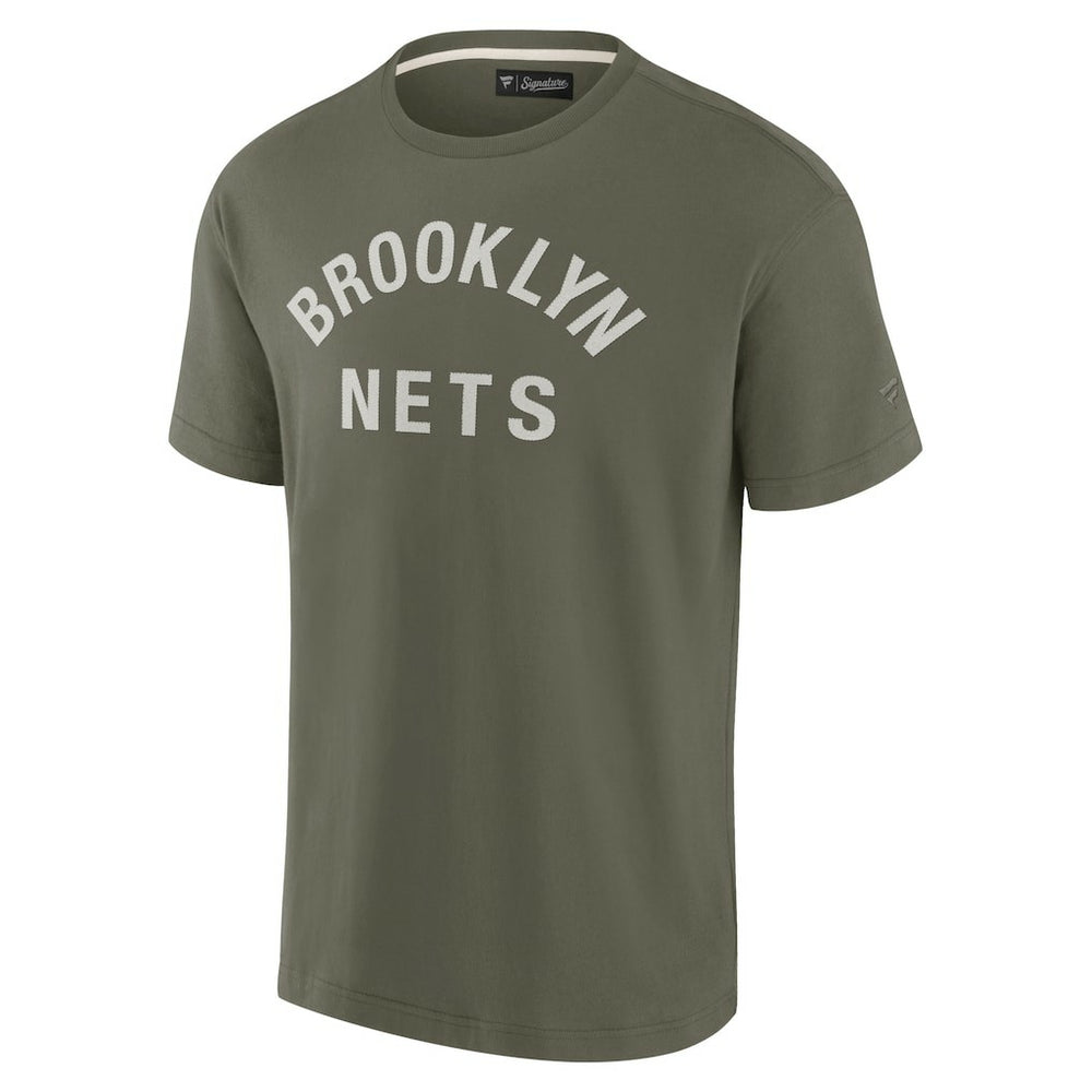 Brooklyn Nets Unisex Elements Super Soft Short Sleeve T-Shirt - Olive | Fanatics sale