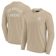 Los Angeles Lakers Unisex Elements Super Soft Long Sleeve T-Shirt - Khaki | Fanatics shop
