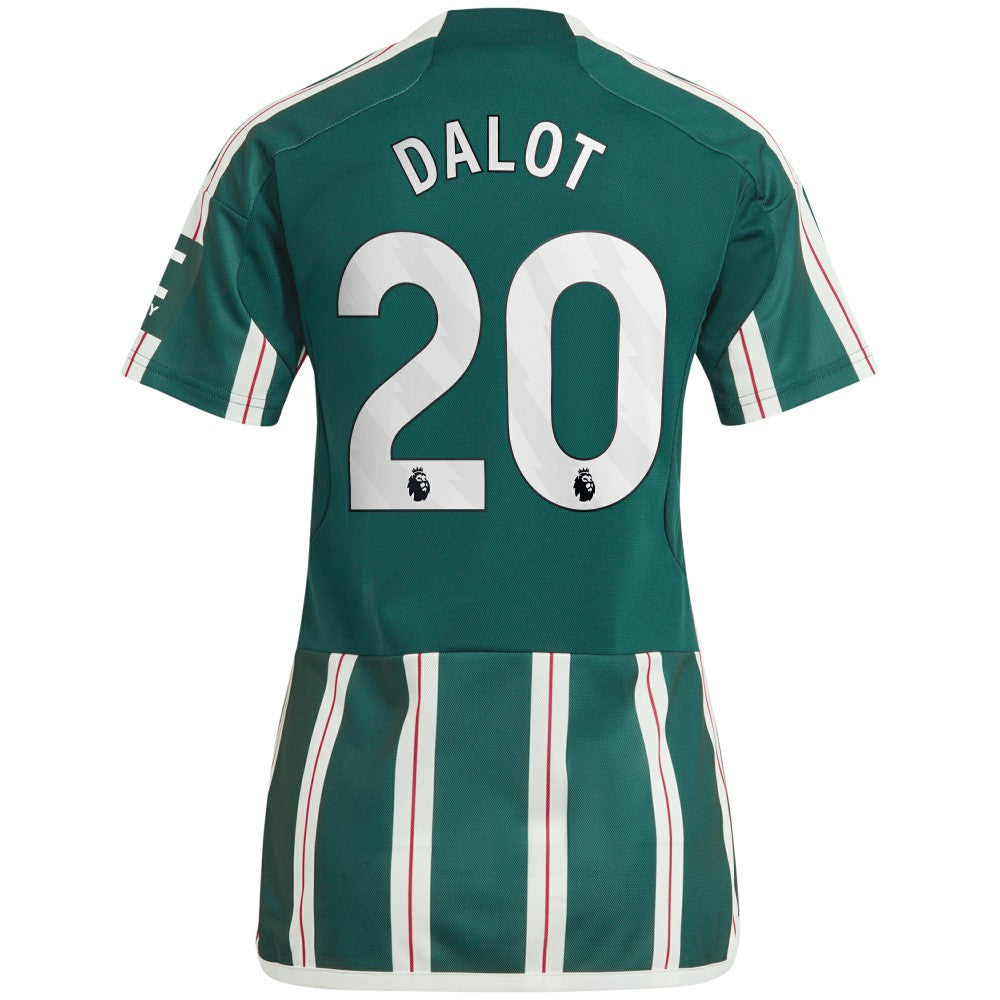Diogo Dalot Manchester United Women's 2023/24 Away Replica Player Jersey / Soccer New