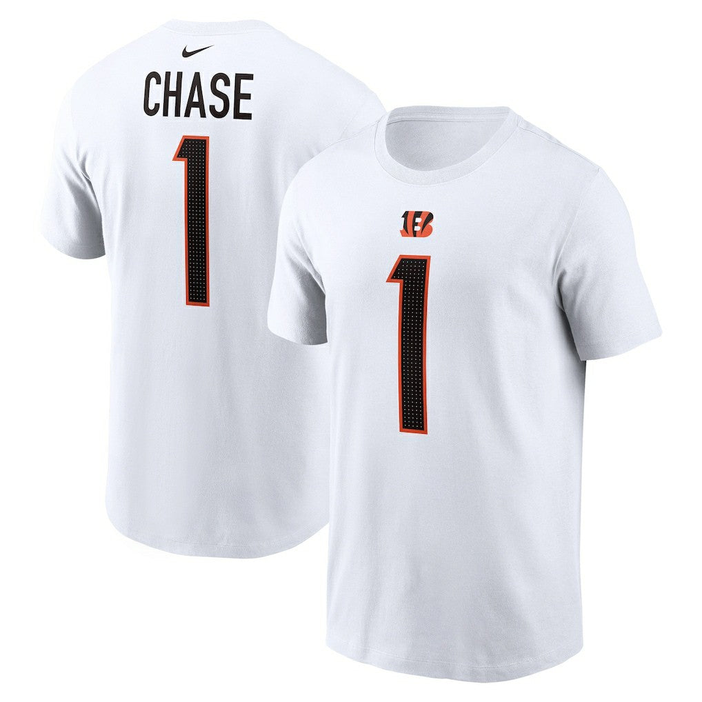 NFL Cincinnati Bengals Ja'Marr Chase  Player Name & Number T-Shirt