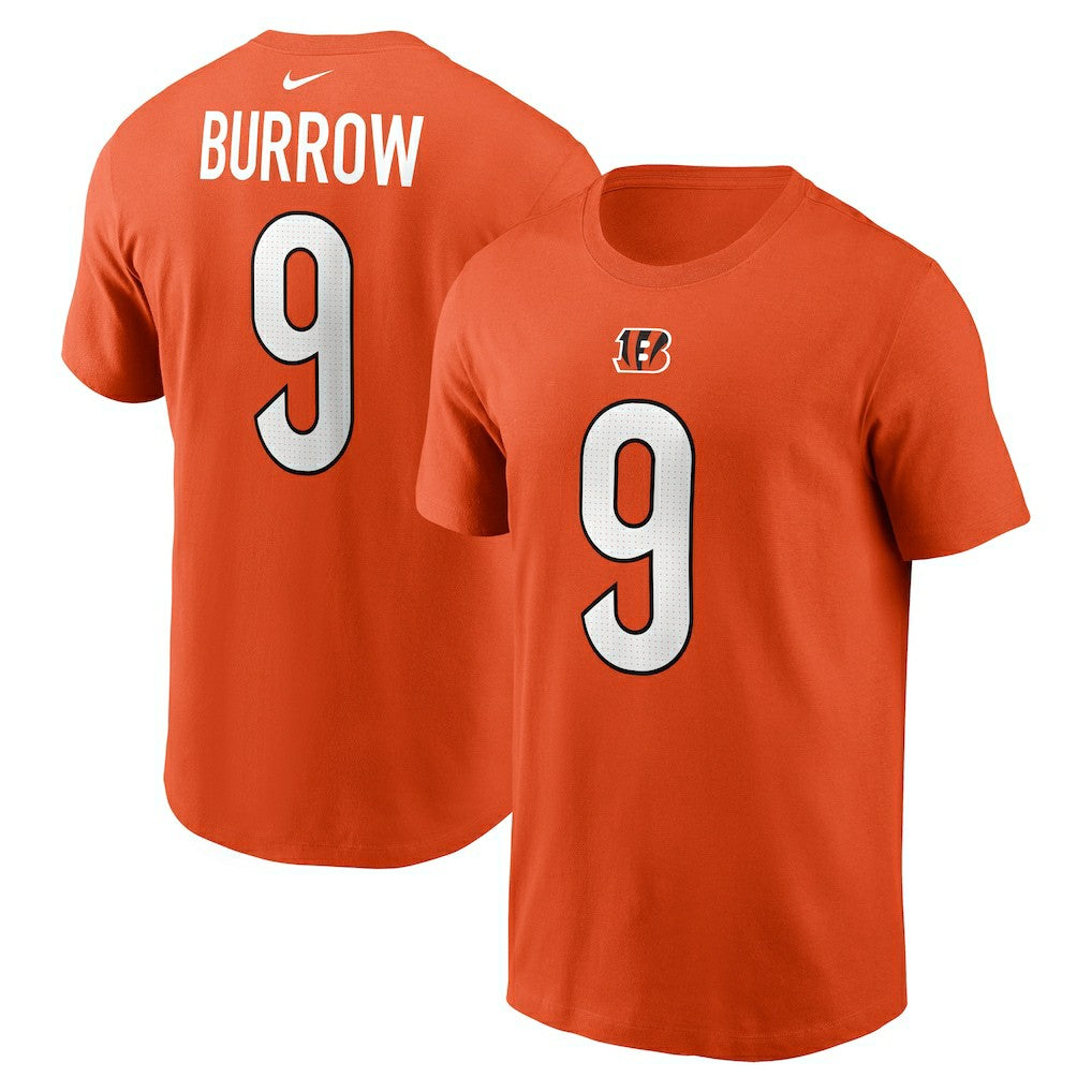 NFL Cincinnati Bengals Joe Burrow  Player Name & Number T-Shirt