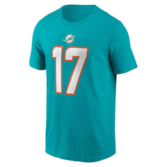 NFL Miami Dolphins Jaylen Waddle  Player Name & Number T-Shirt