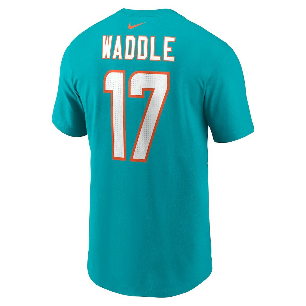 NFL Miami Dolphins Jaylen Waddle  Player Name & Number T-Shirt