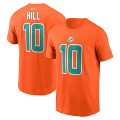 NFL Miami Dolphins Tyreek Hill  Player Name & Number T-Shirt