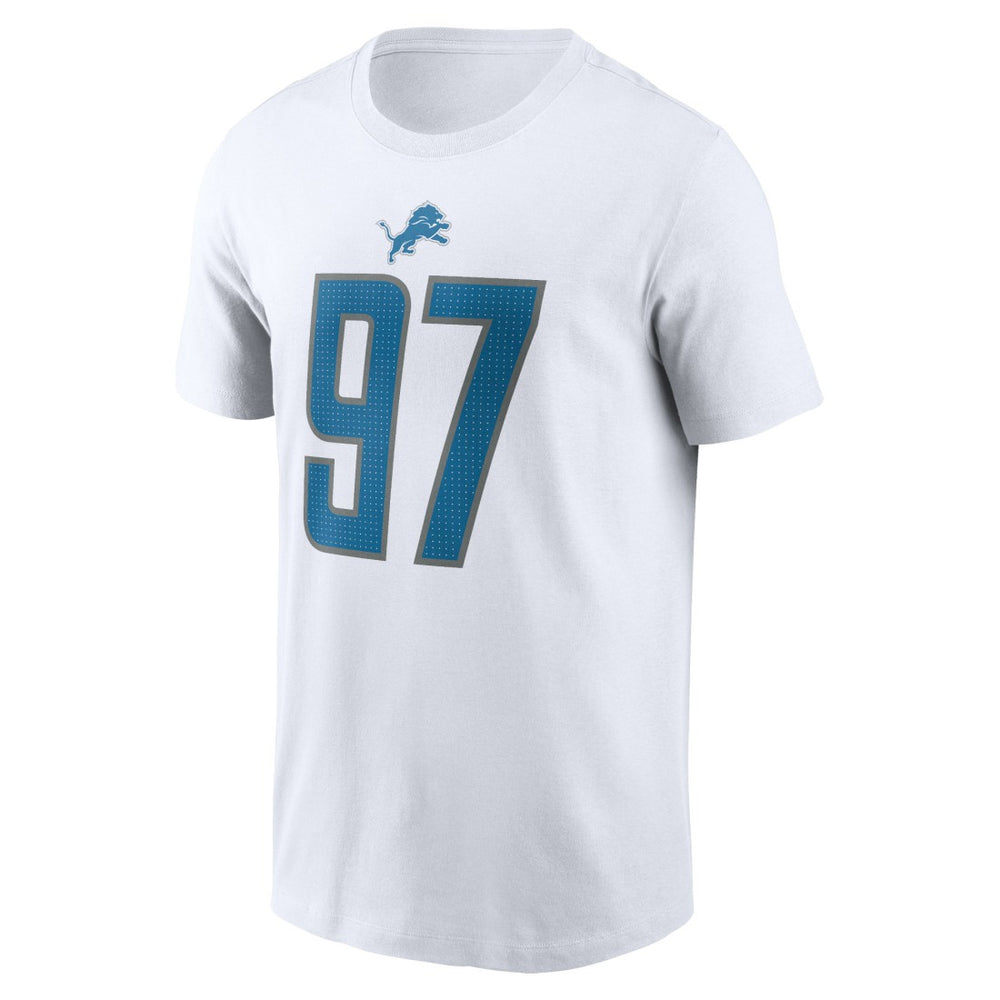 NFL Detroit Lions Aidan Hutchinson  Player Name & Number T-Shirt