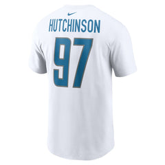 NFL Detroit Lions Aidan Hutchinson  Player Name & Number T-Shirt