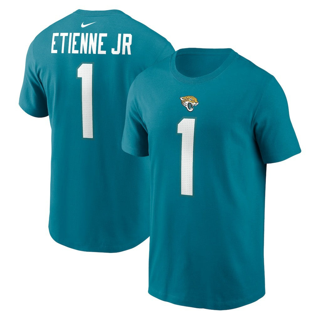 NFL Jacksonville Jaguars Travis Etienne  Player Name & Number T-Shirt