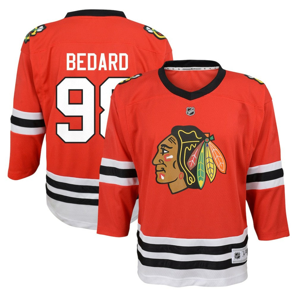 Connor Bedard Chicago Blackhawks Youth Home Replica Player Jersey