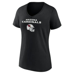 NFL Arizona Cardinals Women's Personalized Name & Number Team Wordmark V-Neck T-Shirt