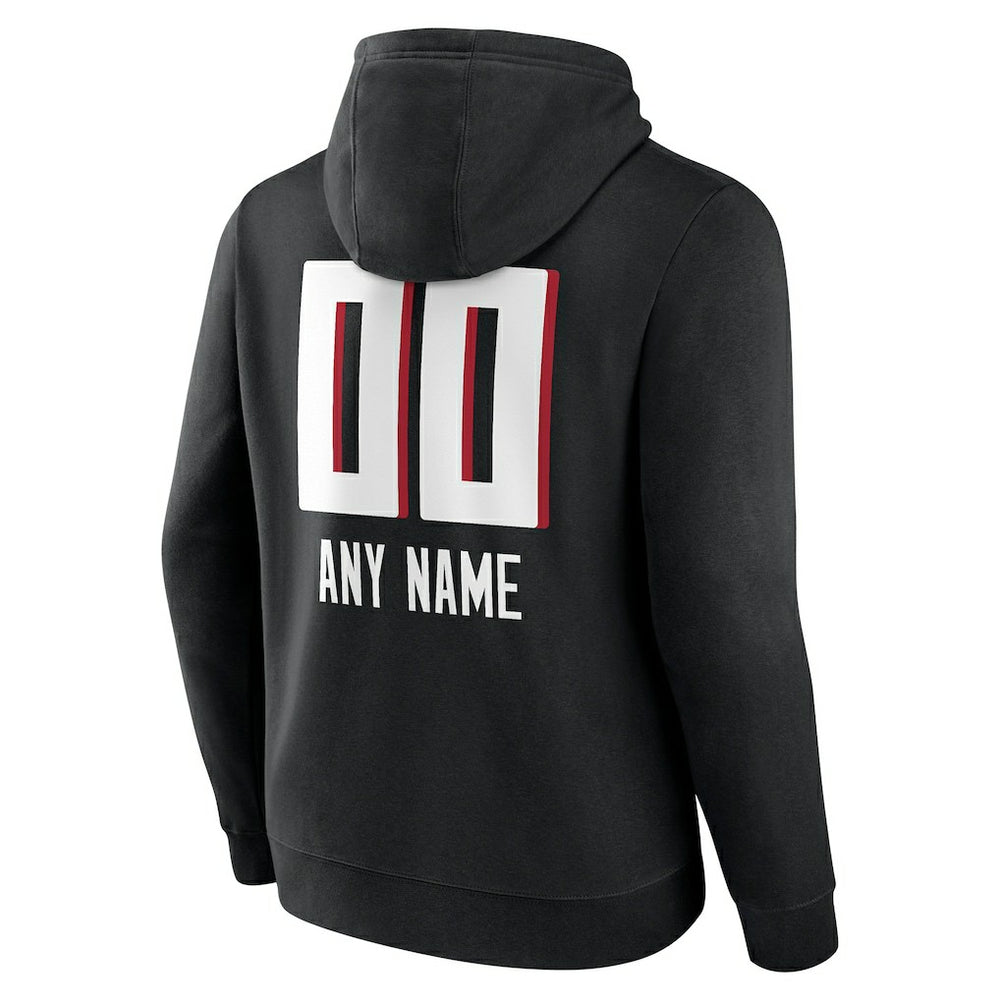 NFL Atlanta Falcons Personalized Name & Number Team Wordmark Pullover Hoodie