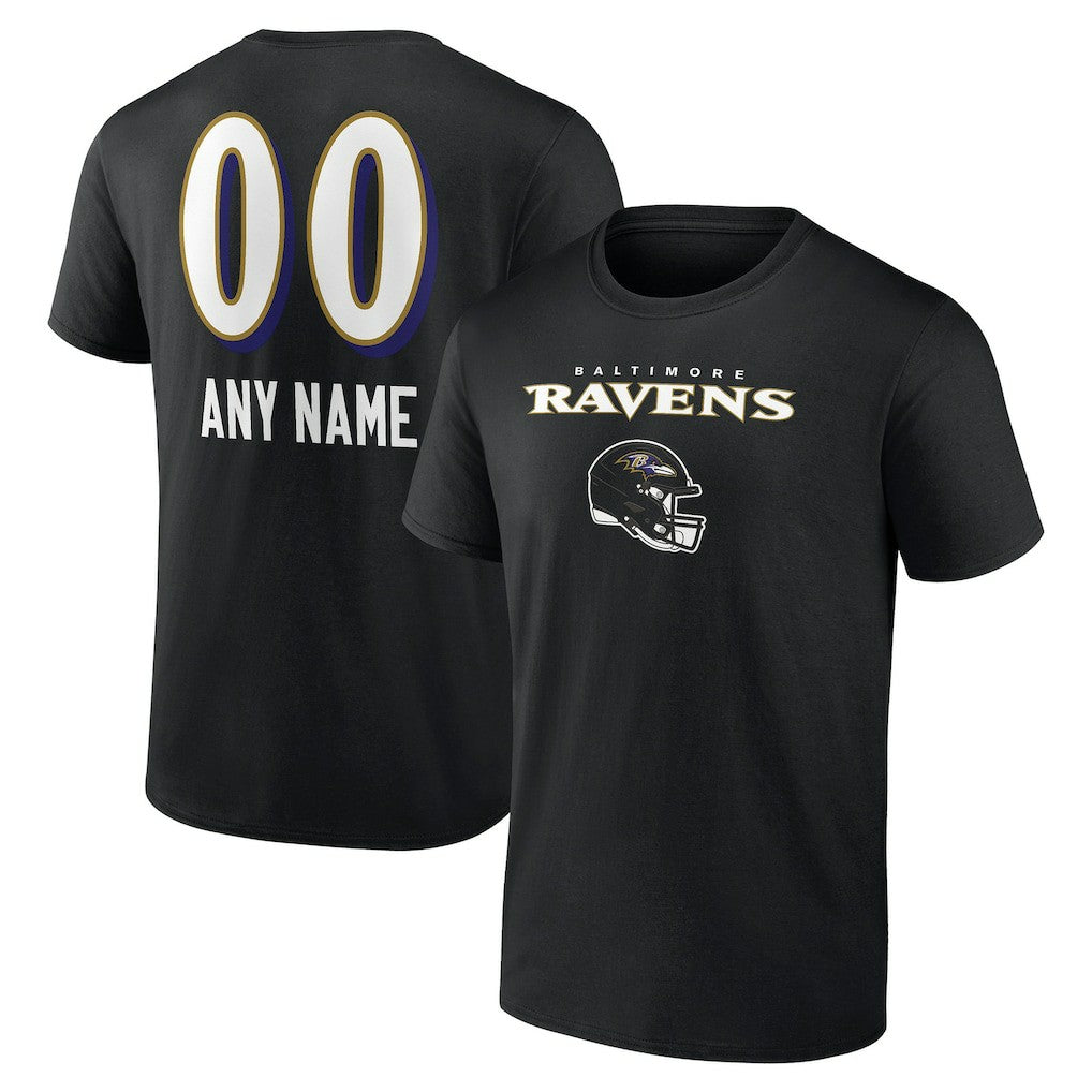 NFL Baltimore Ravens Personalized Name & Number Team Wordmark T-Shirt