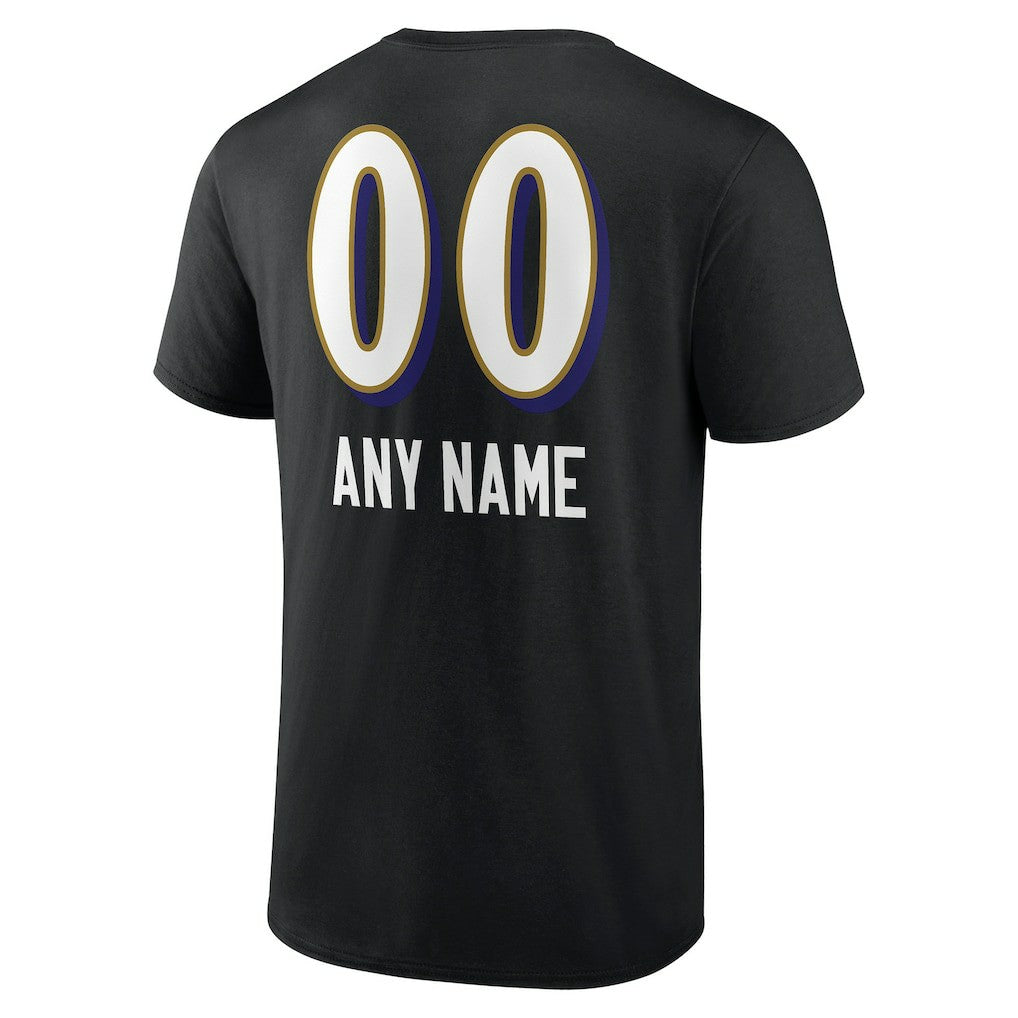 NFL Baltimore Ravens Personalized Name & Number Team Wordmark T-Shirt
