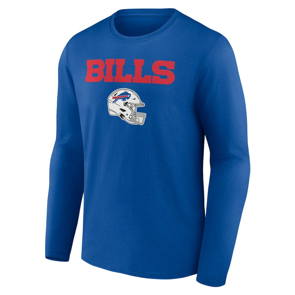 NFL Buffalo Bills Personalized Name & Number Team Wordmark Long Sleeve T-Shirt