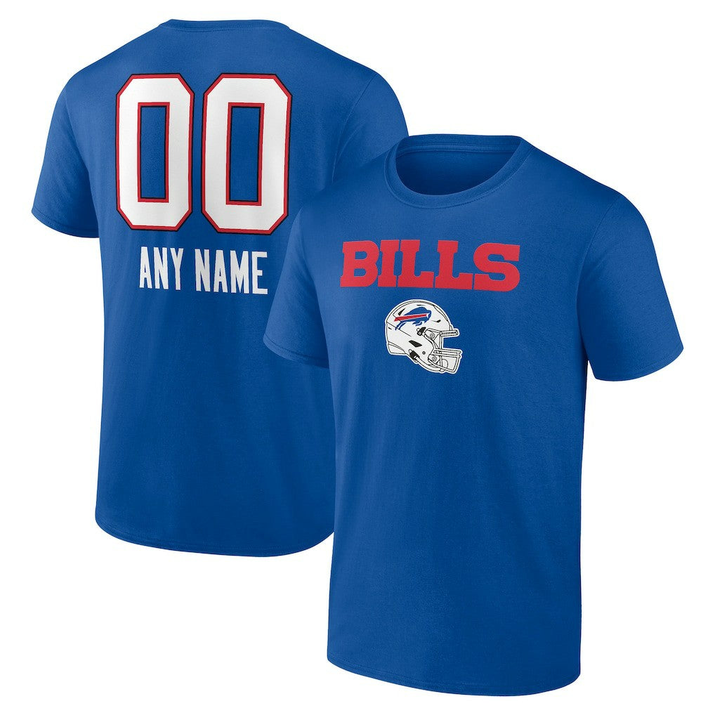 NFL Buffalo Bills Personalized Name & Number Team Wordmark T-Shirt