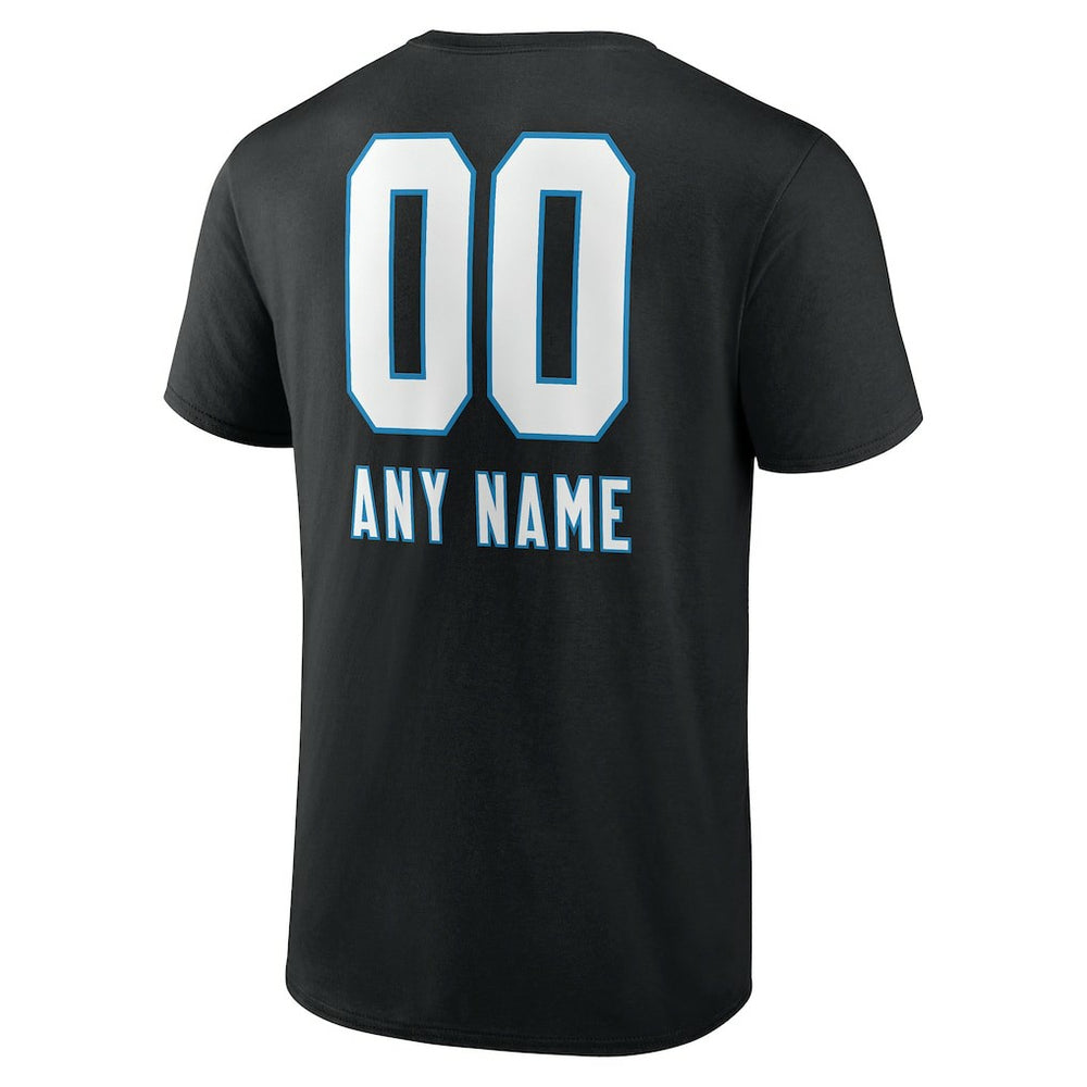 NFL Carolina Panthers Personalized Name & Number Team Wordmark T-Shirt