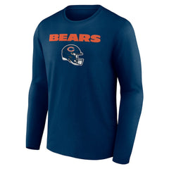 NFL Chicago Bears Personalized Name & Number Team Wordmark Long Sleeve T-Shirt