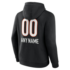NFL Cincinnati Bengals Personalized Name & Number Team Wordmark Pullover Hoodie