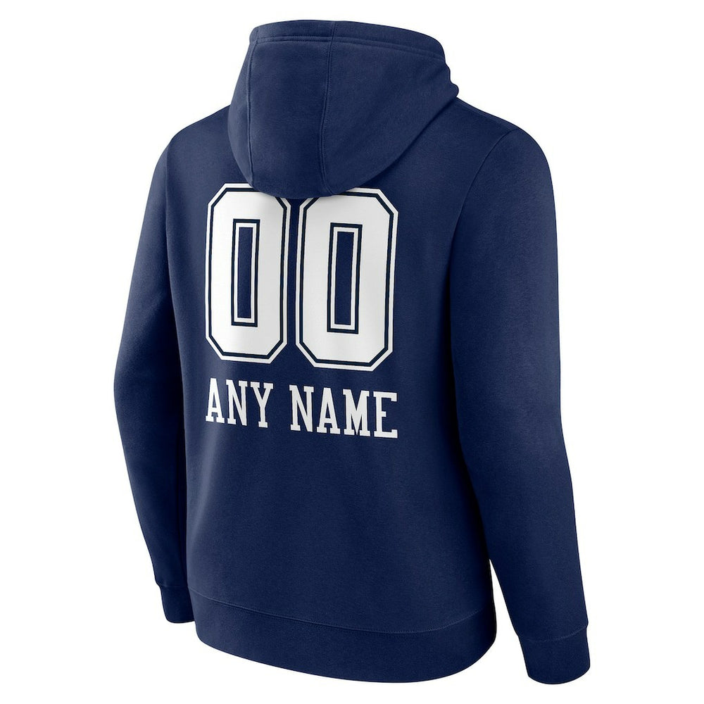 NFL Dallas Cowboys Personalized Name & Number Team Wordmark Pullover Hoodie