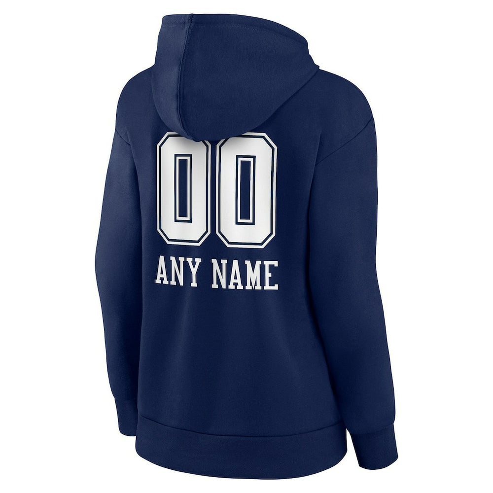 NFL Dallas Cowboys Women's Personalized Name & Number Team Wordmark Pullover Hoodie