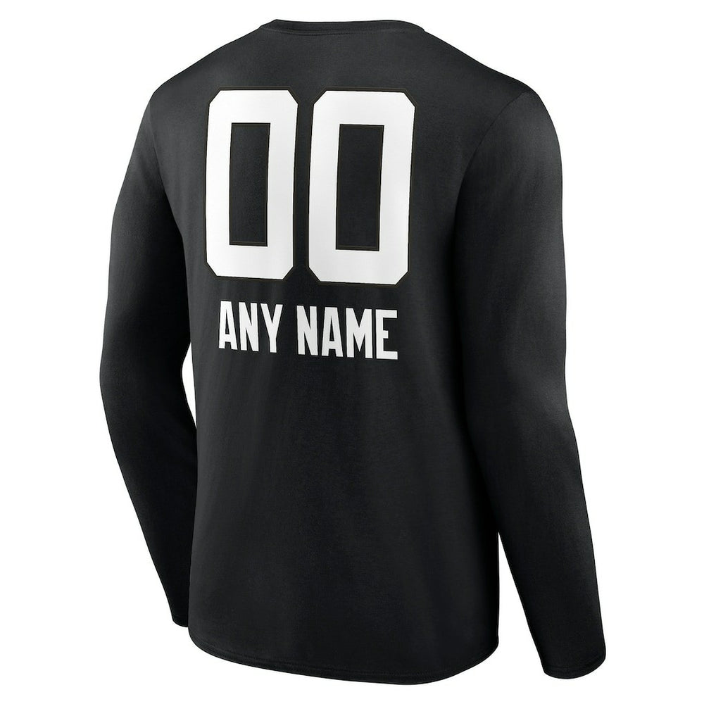 NFL Jacksonville Jaguars Personalized Name & Number Team Wordmark Long Sleeve T-Shirt