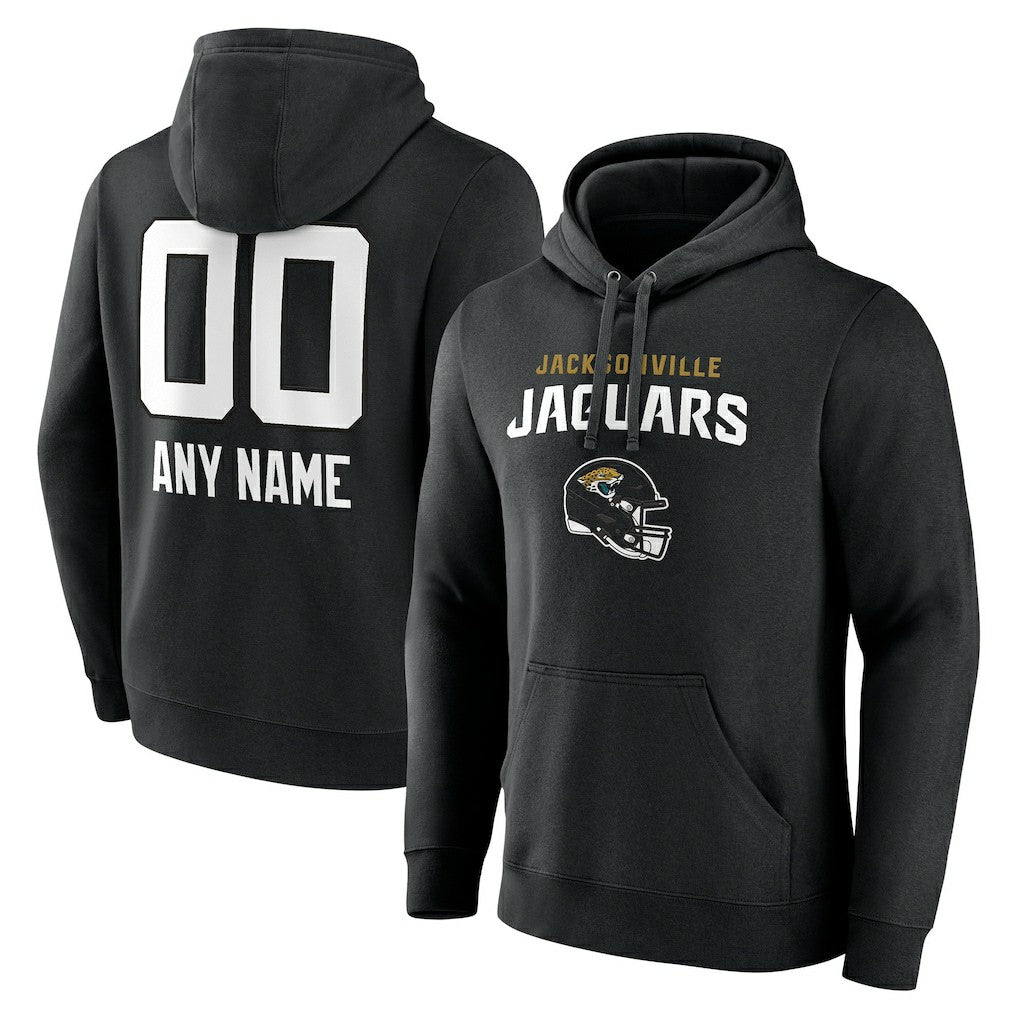 NFL Jacksonville Jaguars Personalized Name & Number Team Wordmark Pullover Hoodie