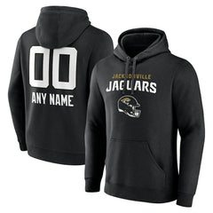 NFL Jacksonville Jaguars Personalized Name & Number Team Wordmark Pullover Hoodie