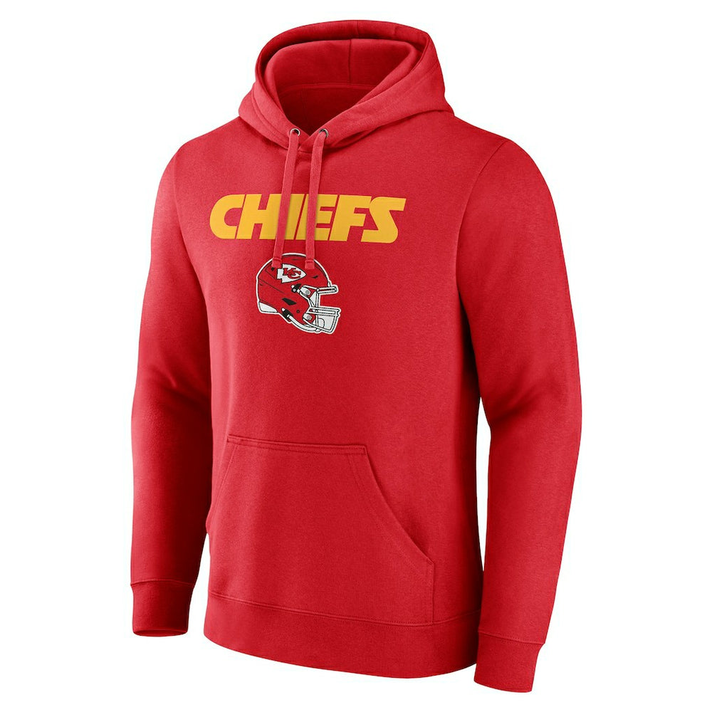 NFL Kansas City Chiefs Personalized Name & Number Team Wordmark Pullover Hoodie