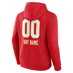 NFL Kansas City Chiefs Personalized Name & Number Team Wordmark Pullover Hoodie
