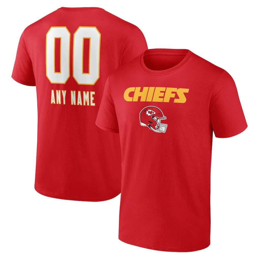 NFL Kansas City Chiefs Personalized Name & Number Team Wordmark T-Shirt
