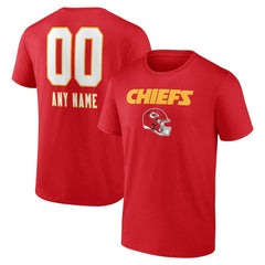 NFL Kansas City Chiefs Personalized Name & Number Team Wordmark T-Shirt
