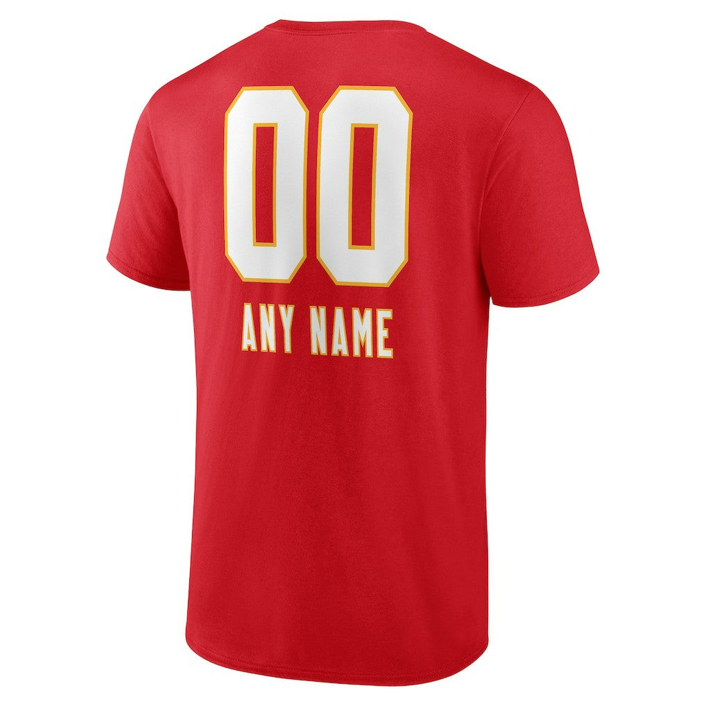 NFL Kansas City Chiefs Personalized Name & Number Team Wordmark T-Shirt