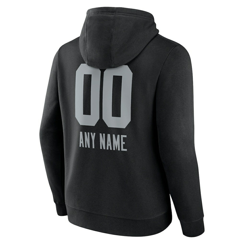 NFL Las Vegas Raiders Personalized Name & Number Team Wordmark Pullover Hoodie