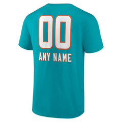 NFL Miami Dolphins Personalized Name & Number Team Wordmark T-Shirt
