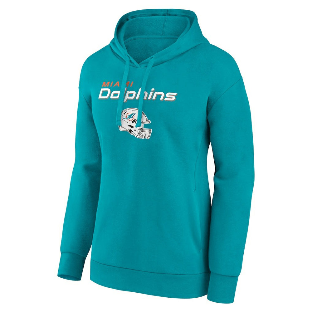 NFL Miami Dolphins Women's Personalized Name & Number Team Wordmark Pullover Hoodie