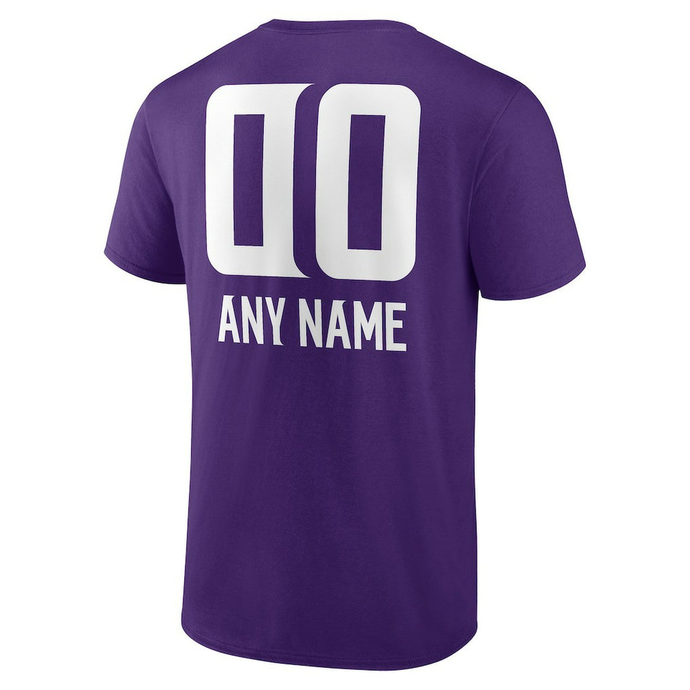 NFL Minnesota Vikings Personalized Name & Number Team Wordmark T-Shirt