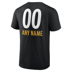 NFL Pittsburgh Steelers Personalized Name & Number Team Wordmark T-Shirt