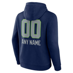 NFL Seattle Seahawks Personalized Name & Number Team Wordmark Pullover Hoodie