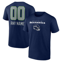 NFL Seattle Seahawks Personalized Name & Number Team Wordmark T-Shirt