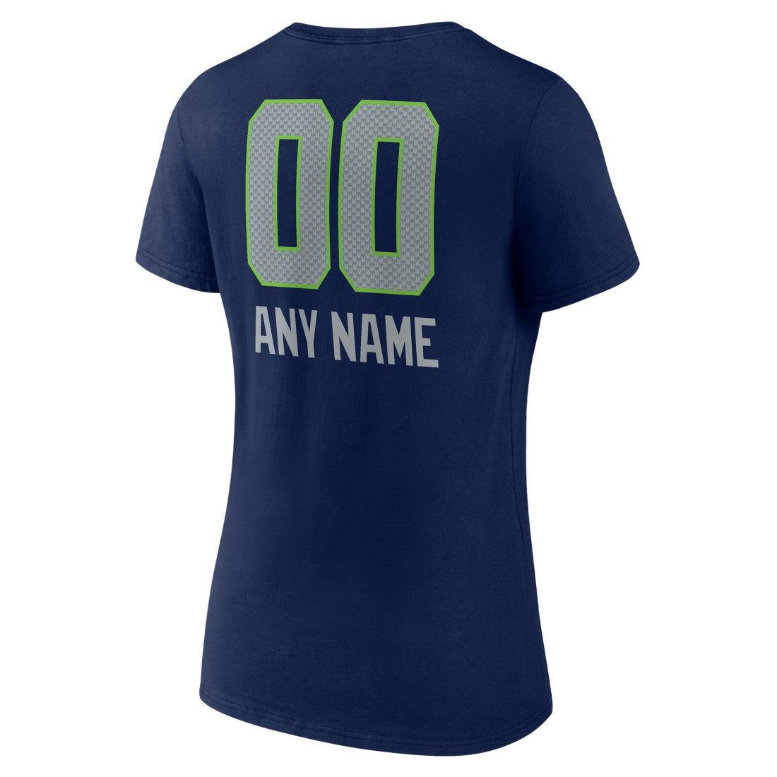 NFL Seattle Seahawks Women's Personalized Name & Number Team Wordmark V-Neck T-Shirt