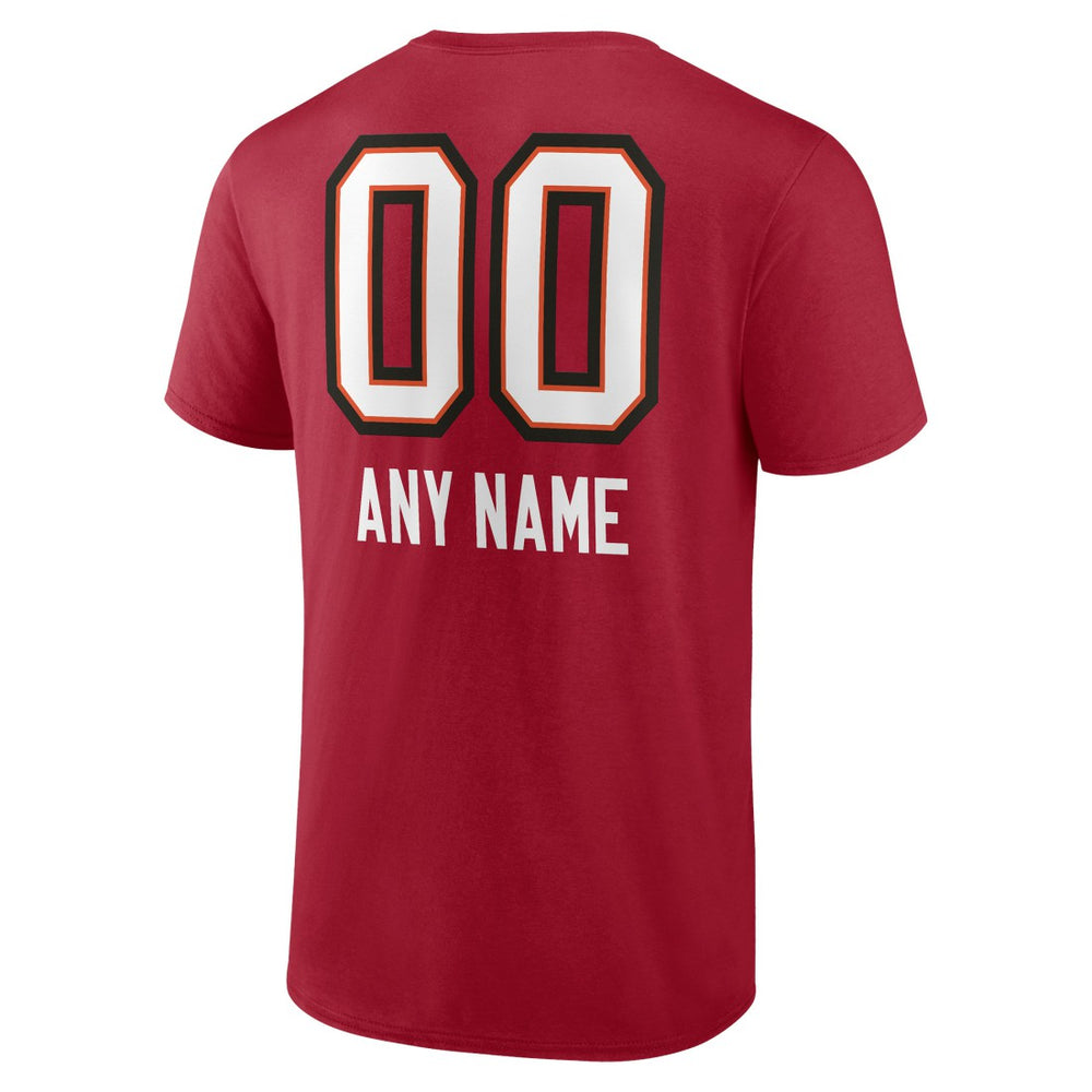 NFL Tampa Bay Buccaneers Personalized Name & Number Team Wordmark T-Shirt