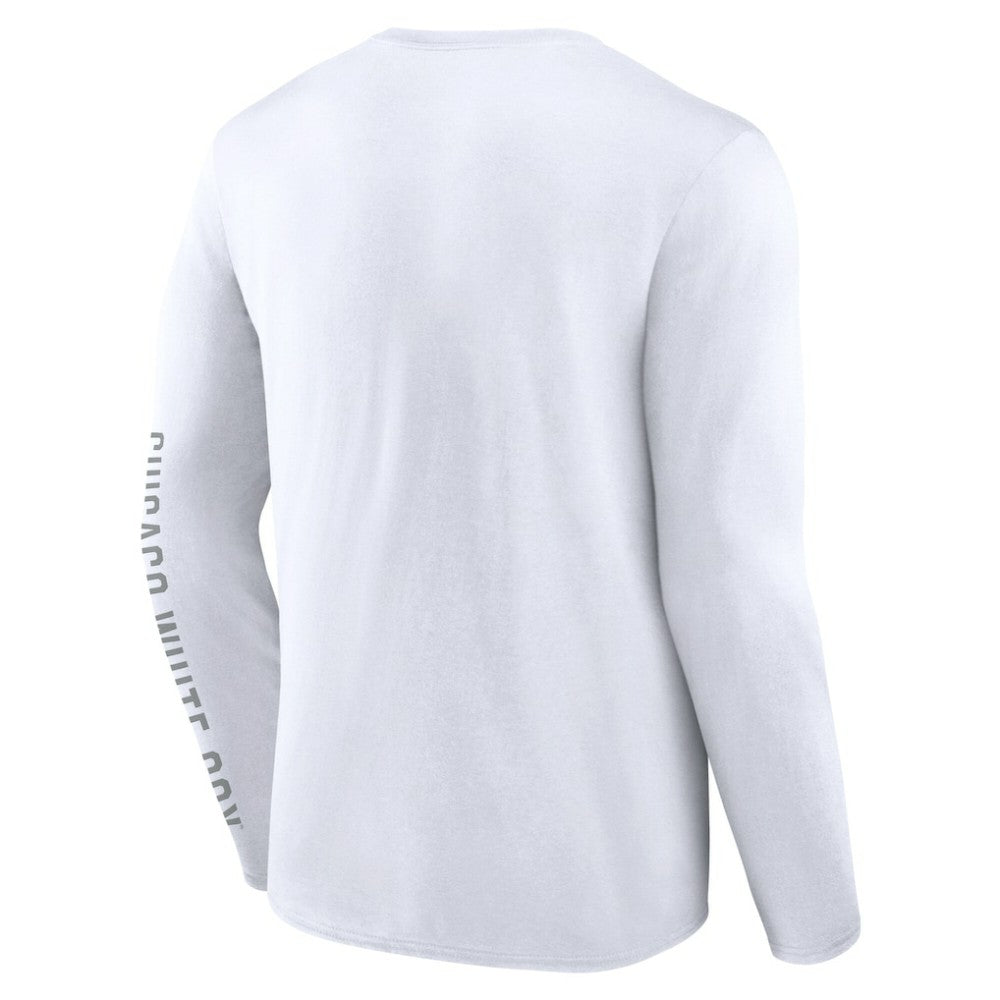 Chicago White Sox Press Box Long Sleeve T-Shirt - White