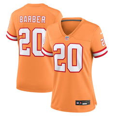 NFL Tampa Bay Buccaneers Ronde Barber  Women's Throwback Game Jersey