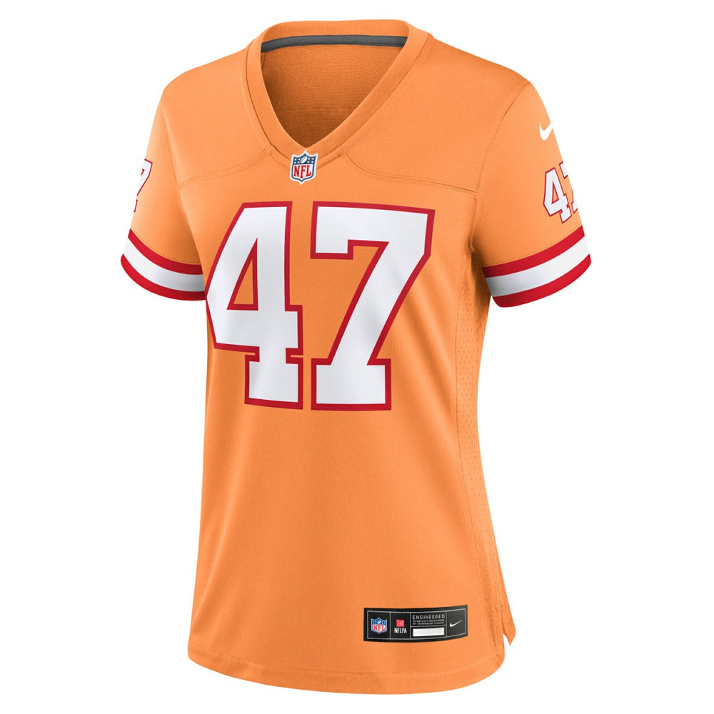 NFL Tampa Bay Buccaneers John Lynch  Women's Throwback Game Jersey