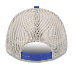 Golden State Warriors Throwback Patch Trucker 9FORTY Adjustable Hat sale - Khaki/Royal | New Era outlet