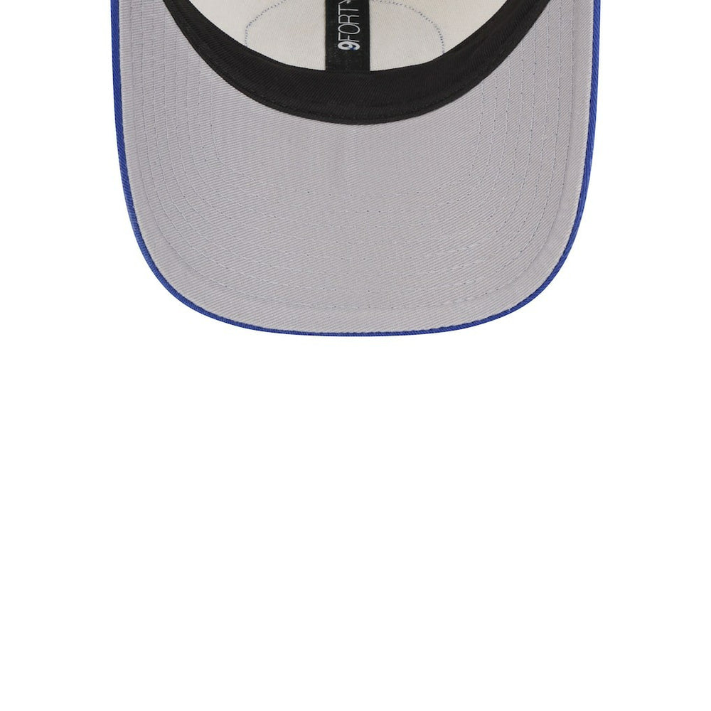 Golden State Warriors Throwback Patch Trucker 9FORTY Adjustable Hat sale - Khaki/Royal | New Era outlet
