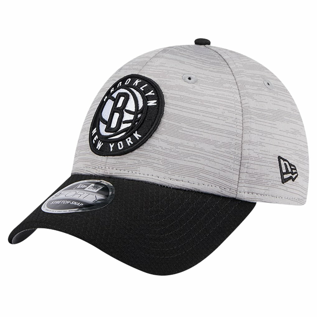 Brooklyn Nets Active Digi-Tech Two-Tone 9FORTY Adjustable Hat - Heather Gray/Black | New Era shop